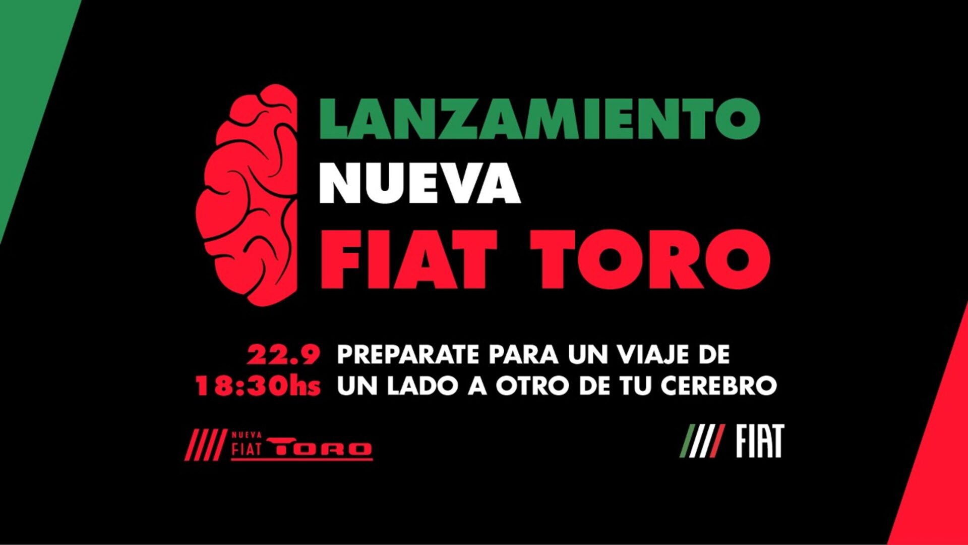 Presentación de la nueva Fiat Toro el próximo 22 de septiembre a las 18:30 hs